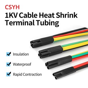 Venda Direta 1kv Baixa Tensão Heat-Shrinkable Cabo Bloco Terminal Cinco-Dedo Manga Multi-Core Isolado Manga 1kv Terminais - Product Image 2