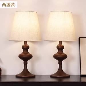 French Retro Style <b>Table</b> Lamp Dome Shade Sophisticated Minimalist Vintage Ambiance for Bedroom Solid <b>Wood</b> <b>Bedside</b> Decorative - Product Image 4