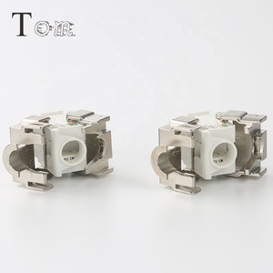 TOM-KJ-21 <span class=keywords><strong>Cat6</strong></span>/CAT6A TOOLLESS <span class=keywords><strong>STP</strong></span> 180องศาโทรคมนาคมการสื่อสาร KEYSTONE แจ็ค,โลหะผสมสังกะสี <span class=keywords><strong>STP</strong></span> อุปกรณ์เชื่อมต่อเครือข่าย - Product Image 5