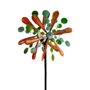 Spinner spinner גן spinner-spiner עם כדור זכוכית מונחת רב-צבע ירוק-כיווני מתכת קינטית