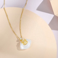 Colliers de charme haut de gamme ALICE Alice, bijoux, pendentif en jade Hetian, chaîne en argent sterling S925, collier minimaliste