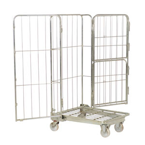 Industrial Roll Cart Heavy Duty <b>Laundry</b> Trolley for Warehouse Material Transport - Product Image 6