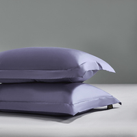 Taie d'oreiller personnalisable en fibre de lyocell naturelle de luxe, brillante, douce et respirante, sur mesure pour la maison, l'hôtel et la chambre à coucher