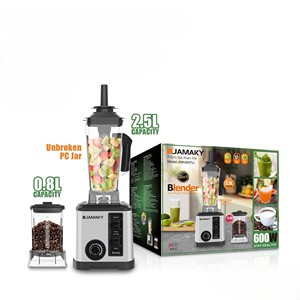 JAMAKY Professional 2-in-1-Mixer & <span class=keywords><strong>Grinder</strong></span>, 600W 28000 U/min mit 2,5 l Saft becher und 0,8 l Mühle - Product Image 3