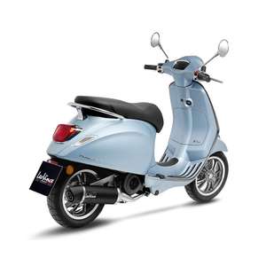 Tubo silenziatore scarico Nero in acciaio inox e fibra di carbonio per VESPA Sprint 125 3V 2021-2023 nuovo sistema di scarico moto 17245 - Product Image 2