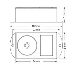 Marteau de secours AVL135 en plastique 12V DC - Product Image 3