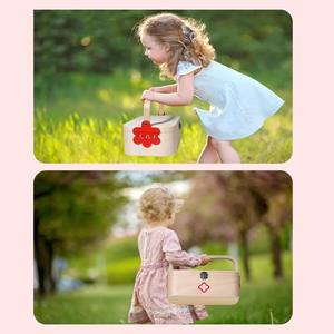 Jouets en <span class=keywords><strong>bois</strong></span> pour jeux de rôle préscolaires, simulation de jeu de rôle infirmière, ensemble de jouets de médecin - Product Image 4