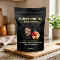 Complément de marque pour la motilité et la force des spermatozoïdes masculins, favorisant la qualité du sperme et la conception, en sachets de thé aromatisés aux herbes