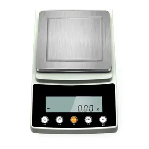 J&R 3000g 4000g 5000g 0.01g Charging Stainless Steel Platform Electronic Counting Weighing Balance Scale with RS232