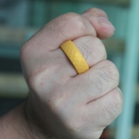 En gros sur mesure pour hommes bague de mariage en silicone