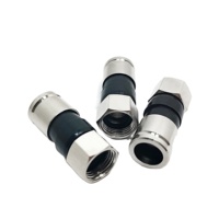 Cable a prueba de agua TV F Conector de crimpado macho RG6 Conector coaxial Compresión Tipo F Conector Rg6