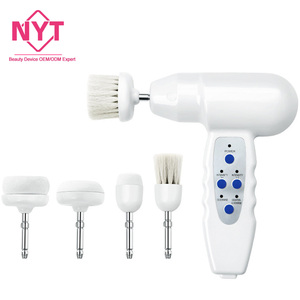 Spa Machine Deep Cleaning Electric Exfoliating <strong>Rotating</strong> Massage <strong>Device</strong> 5 in 1 Face Cleaner Scrubber Facial Cleansing Brush - Product Image 2