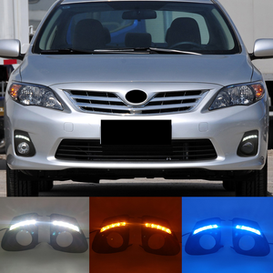 ไฟเดย์ไลท์ LED DRL 12v สำหรับรถยนต์โตโยต้า โคโรลล่า อัลติส ปี 2011-2013 พร้อมฝาครอบไฟตัดหมอก สายไฟ สวิตช์ และรีเลย์ - Product Image 6
