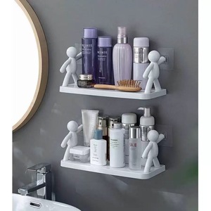 2025 nuevos estantes sin agujeros para colgar en la pared, estante de almacenamiento de cosméticos para baño, tarro de condimentos de cocina, estante de pared para hombre pequeño - Product Image 1