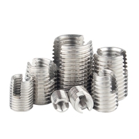 Alambre de bobina helicoidal de acero inoxidable OEM de alta calidad personalizado tipo ranurado inserto de rosca tornillo autorroscante