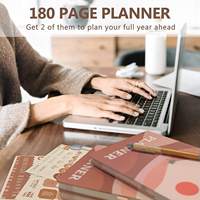 Carnets de notes de luxe de haute qualité avec logo personnalisé en cuir/PVC/PP, certifiés ISO9001, avec autocollants pour planificateur de liste de choses à faire et gestion du temps
