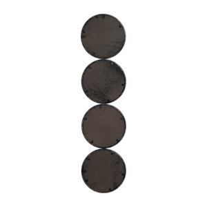 Four Linked Circular <b>Mirror</b> Panels Round <b>Wall</b> <b>Mirror</b> <b>Set</b> For Bedroom Bathroom Office Decor - Product Image 5