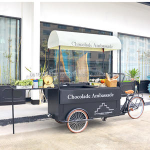 Nouveau chariot à hot-dogs, vélo de vente ambulante, stand de snacks et desserts, chariot à café mobile en acier galvanisé, garantie 1 an, à vendre - Product Image 5