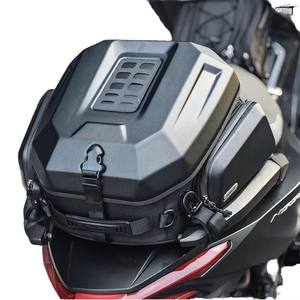 Sac de selle arrière extensible pour moto de 35 litres, <span class=keywords><strong>coque</strong></span> rigide en ABS, <span class=keywords><strong>polyester</strong></span> imperméable, bagages pour siège arrière, garantie 1 an, voyage - Product Image 5