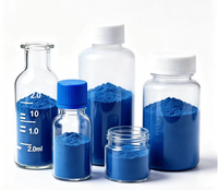 Poudre de peptides de cuivre bleu GHK-Cu à 99 % de pureté pour la repousse des cheveux et les soins de la peau, tripeptide-1, matière première cosmétique