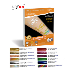 Parlak metalik altın gümüş geçici göbek takısı dövme etiket seksi ve şık kolye tasarım kağıt üzerinde basılmış A5 boyutu - Product Image 3