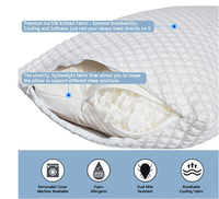 Oreiller de cou en mousse à mémoire de forme blanche, moderne, solide, confortable, doux et rafraîchissant, de haute qualité, pour dormir