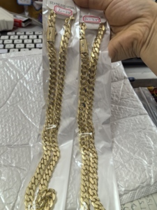 Set di Gioielli con Catena Cubana Monaco Impermeabile in Oro 14k, 6mm 8mm 10mm, Gioielli Miami 6mm Monaco con Chiusura a S, Gioielli per Donna e Uomo in Oro 14k - Product Image 2