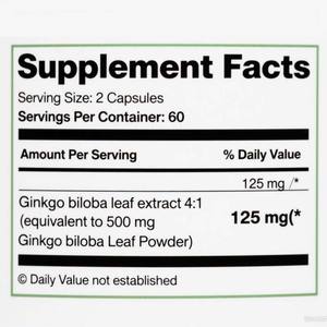 <span class=keywords><strong>Ginkgo</strong></span> <span class=keywords><strong>Biloba</strong></span> Cápsulas Melhora o Foco Concentração Saúde Cognitiva Clareza Mental Brain Function Support Supplement - Product Image 3