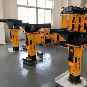 SOOSAN SB30 Box Type Hydraulic Breaker with <b>Skid</b> Steer <b>Plate</b> 53mm chisels for 2.5-4.5 Ton Excavators and Bobcat Loaders - Product Image 5