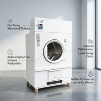 Ensemble complet de sèche-linge commercial professionnel avec boîtier en acier inoxydable pour hôtels et équipement de lavage