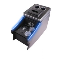 Vente d'usine - Meilleures ventes - Mercedes Vito W447/Viano W639 - Console de rangement avant de luxe pour voiture - Porte-gobelet - Chargeur USB