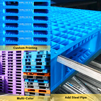 Palette en plastique robuste à double face Euro HDPE grande palette en plastique empilable réversible à vendre