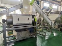 Machine à laver en plastique pour déchets PP LDPE HDPE machine de lavage et de séchage en plastique machine de lavage de réservoir en plastique sale