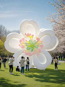 Promosi iklan bunga cahaya besar tiup dibuat sesuai pesanan untuk dekorasi - Product Image 4