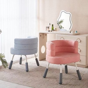 Fauteuil paresseux de style sherpa – idéal pour les salons, les chambres ou les dressing ; fonctionne comme un canapé une place ou un fauteuil de maquillage. - Product Image 5