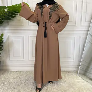 Wholesale Slim fashion new designs of Turkey ladies closed abaya Dubai women Muslim kaftan Modest Maxi Dress