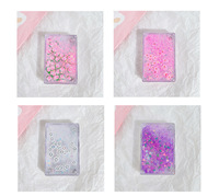 Porte-clés tendance en acrylique personnalisé avec photo numérique, impression UV, paillettes dégradées, léger et à la mode