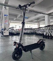 Scooter Eléctrico Todoterreno de 11 Pulgadas, Plegable, de Aleación de Aluminio, con Frenos de Disco Dobles y Suspensión Delantera/Trasera, Scooter Eléctrico para Adultos M1