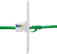 Prise Keystone Cat6 10 Gbps RJ45 Keystone Jack 90 °   Connecteur RJ45 à insertion directe pour panneaux de brassage et plaques murales