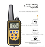Haustierzubehör Wiederaufladbarer Wasserdichter Biologisch Abbaubarer Warn-Schall-Vibrations-Elektroschock-Buzzer mit Licht Anti-Bell-Gerät für Hunde