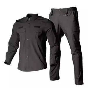 Conjunto de uniforme de design personalizado, roupa masculina calça de treinamento tático proteção de trabalho