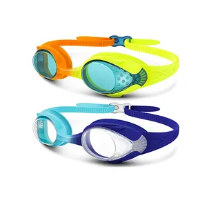 En uygun 3D tasarım etek antifog güzel yüzme gözlükleri denge özel logo çocuk yüzmek gözlük