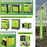 Automatische hogedruk nevelspuitbox, intelligente vernevelingsapparatuur met pomp/motor/motor voor desinfectie in landbouw en kassen