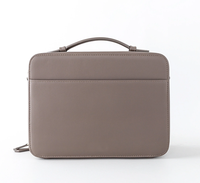 Boîte de rangement de papeterie de bureau à poignée rigide étui à cosmétiques de maquillage en cuir végétalien pour femmes avec bandoulière