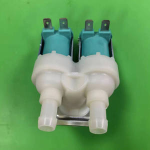 European-Style Nylon 6/8 Thread Vertical 90-Degree One-In-Two-Out Solenoid Valve for Water Inlet <b>Laundry</b> <b>Appliance</b> Part - Product Image 2