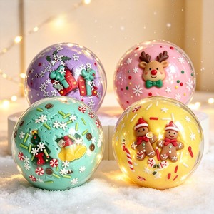 Balle anti-stress artisanale de Noël à remontée lente pour soulager le stress et améliorer la concentration - Product Image 3