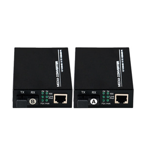 Nuevo Convertidor de Medios de Fibra Óptica Monomodo/Multimodo RJ45 de 100m con Puerto de Fibra - Product Image 3