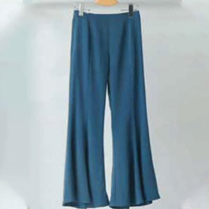 Pantalón de Verano Ligero para Mujer, Informal, Transpirable, Antiestático, 100% Poliéster, Estilo Sólido de Cintura Alta - Product Image 1
