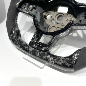 Vente directe d'usine de volants en cuir et en fibre de carbone personnalisés très demandés, adaptés à Volkswagen <span class=keywords><strong>Golf</strong></span> MK7 MK7.5 GTI R - Product Image 3