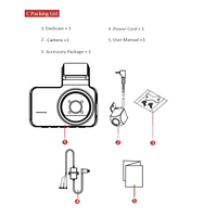 Caméra embarquée double HD 1080P pour voitures, écran IPS 3 pouces, DVR avec vision nocturne, WiFi, enregistrement en boucle, GPS, enregistreur vidéo